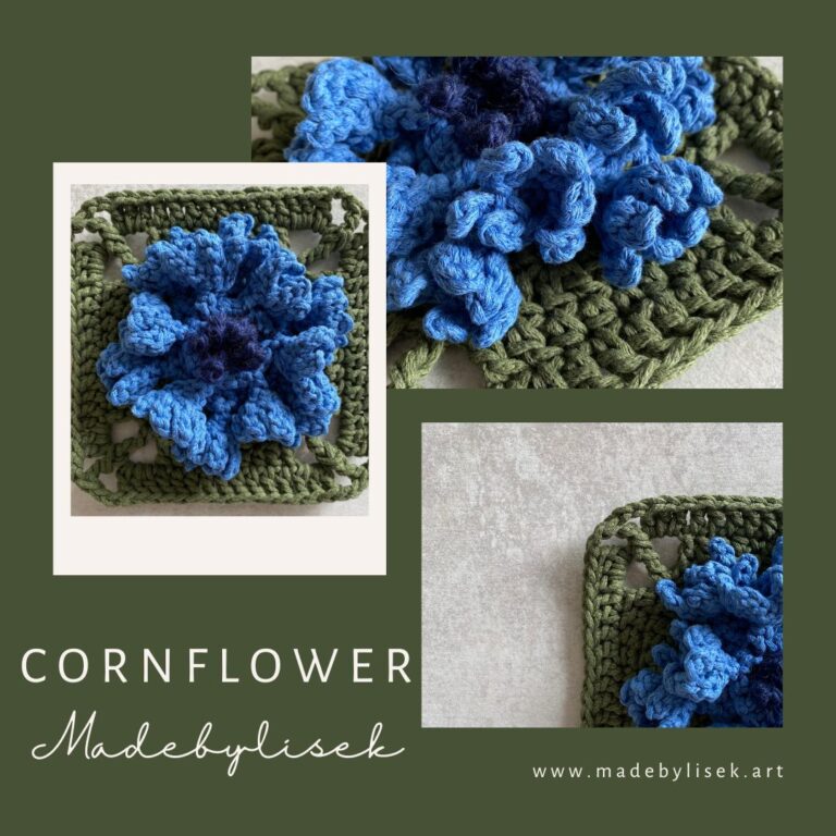 Cornflower Granny Square crochet Pattern