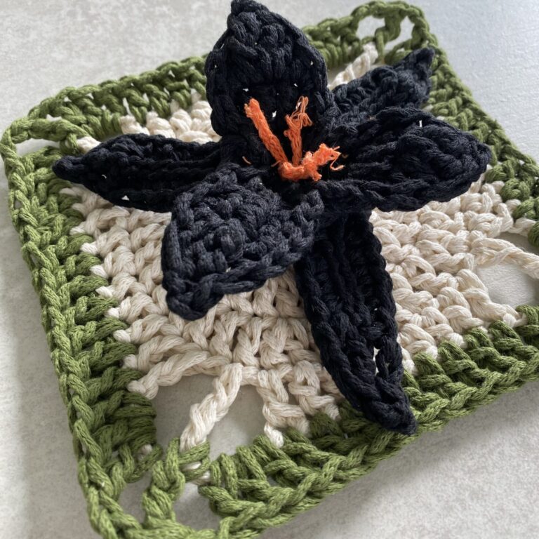 Bringing the Black Lily to Life: My New Crochet Pattern Just in Time for Halloween!